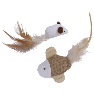 Mouse and Fish 2-Pack Toy VIP
